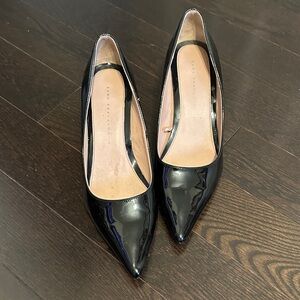 Zara Black Patent Leather Heels
